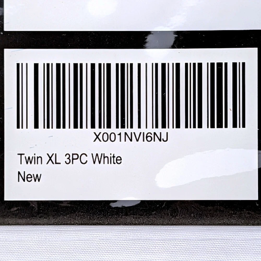 CGK Unlimited Luxury Sheet Set Twin XL 3PC White‎ Deep Pocket Wrinkle Resistant
